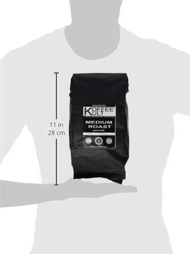 Koffee Kult Koffee Kult Medium Roast Smooth and Flavorful Ground Coffee - Perfect for a Relaxing Cup Anytime (Medium Roast, 32oz)
