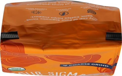 Four Sigmatic Gut Health Organic Ground Coffee | Medium Roast, Immune Boosting Probiotic Mushroom Coffee with Chaga & Turkey Tail for Gut Health & Immune Support | 12oz Bag