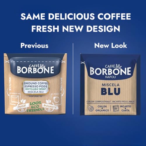Caffè Borbone Espresso Paper Pods, Blue Blend, Balanced and Full-Bodied, Medium Roast ESE Pods, Authentic Italian Espresso - 150 Count