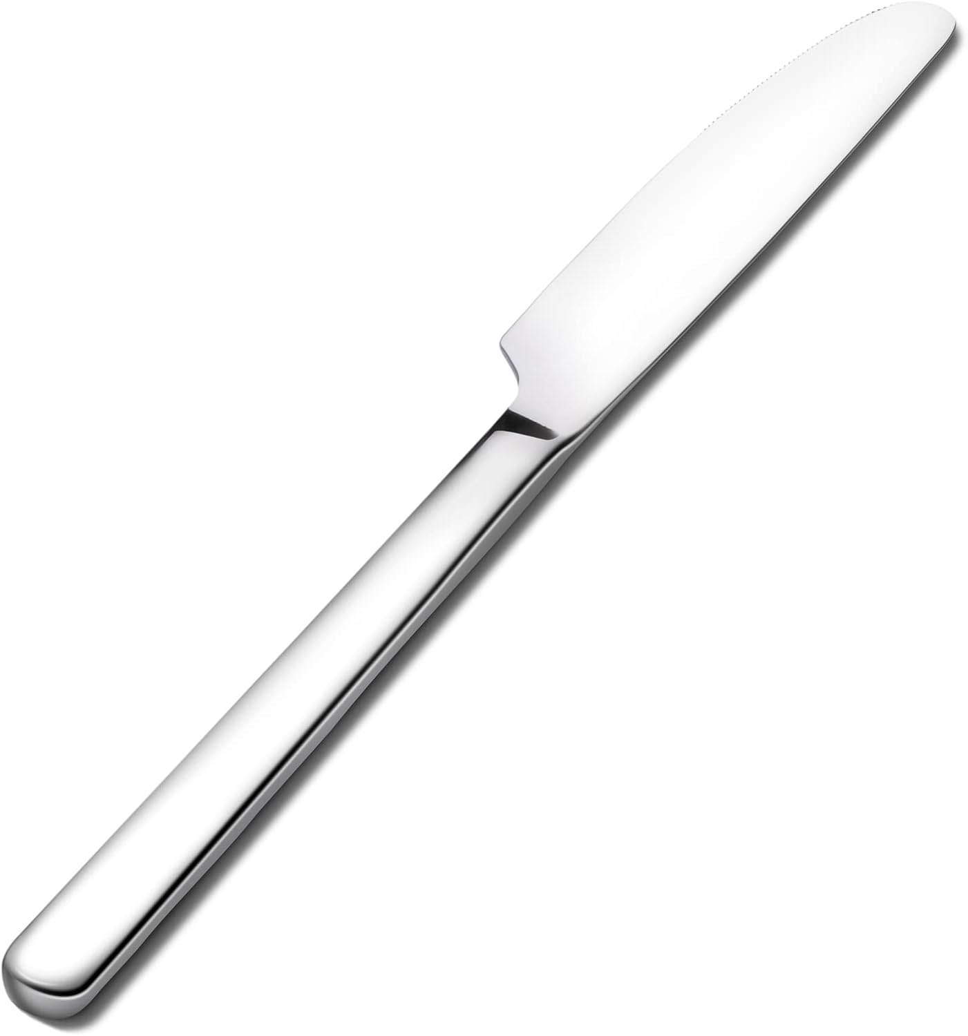 KINGSTONE 8 Inch 18/10 Stainless Steel Spoon Dinner Spoons Set of 12 and 8.9-Inch Dinner Knives Set of 12, Spoons and Dinner Knives for Home, Kitchen, Weddings, Parties or Restaurant, Dishwasher Safe