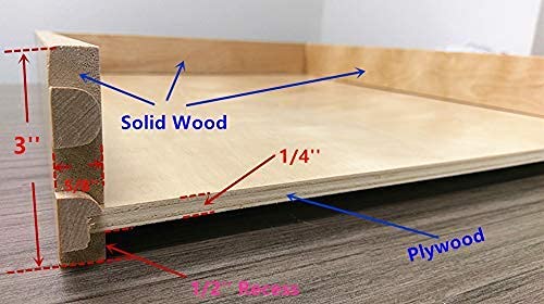 Elysian Under Desk Drawers 30" W × 21" D Add-on Drawers for Under Desk or Cabinet, Multipurpose Drawer Storage for Office Supplies, Smooth Pull Out Cabinet Organizer