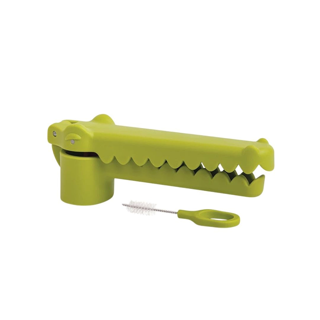 OTOTO Gracula Garlic Crusher, Garlic Mincer, Also for Ginger, Nuts, Chili, Herbs - Twist Top Mincer & Easy Squeeze Manual Press Peeler, Goth Gifts