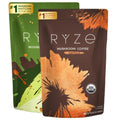 RYZE SUPERFOODS All Day Energy Bundle with Mushroom Medium Roast Coffee + Mushroom Matcha, USDA Organic with 6 Adaptogenic Mushrooms + Matcha for Better Energy, Focus, Digestion 30+30 serving