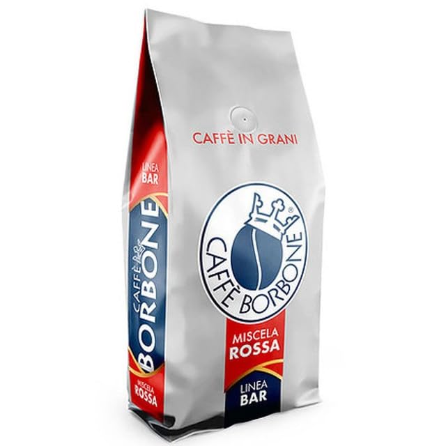 Caffè Borbone Whole Bean Coffee, Medium-Dark Roast DEK Blend, Decaffeinated Italian Coffee, 2.2 lb Bag (Pack of 2)