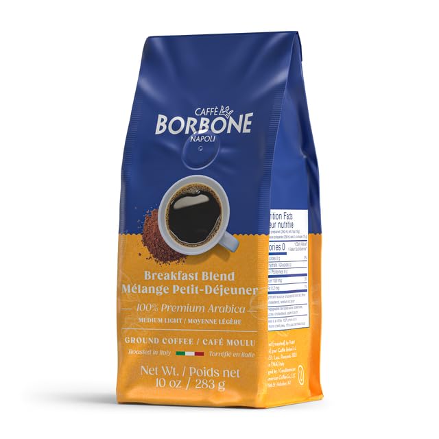 Caffè Borbone Ground Coffee, Crema Classica, Premium Coffee Blend, Full-Bodied, Balanced, Creamy and Smooth Taste, Made in Italy - 8.8 ounce (Pack of 4)