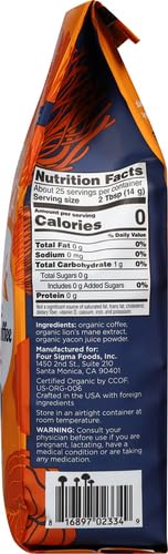 Four Sigmatic Gut Health Organic Ground Coffee | Medium Roast, Immune Boosting Probiotic Mushroom Coffee with Chaga & Turkey Tail for Gut Health & Immune Support | 12oz Bag
