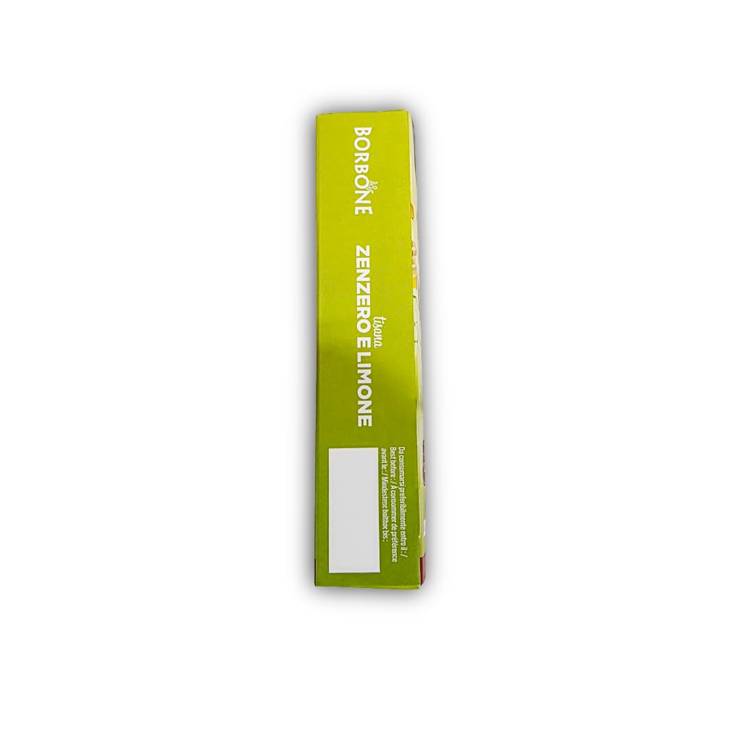 Caffè Borbone's Ginger & Lemon Herbal Tea Capsules, Compatible with Nespresso® Original Line. (6 Packs of 10)