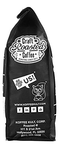 Koffee Kult Eye Cracker Espresso Coffee Beans - Bright, Bold Medium Roast with a Citrus Twist Coffee Crema - Artisan Roasted Fresh 100% Arabica Speciality Grade Coffee (Whole Bean, 32oz)