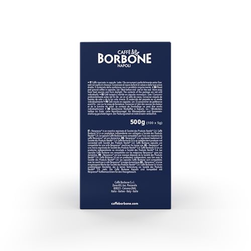 Caffè Borbone Espresso Intenso Aluminum Capsules Compatible with Nespresso Original Machines, Dark Roast, 100 Count
