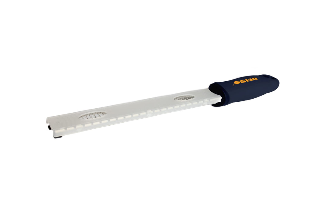 Deiss PRO Citrus Zester & Cheese Grater — Parmesan Cheese Lemon, Ginger, Garlic, Nutmeg, Chocolate, Vegetables, Fruits - Razor-Sharp Stainless Steel Blade, Wide, Dishwasher Safe
