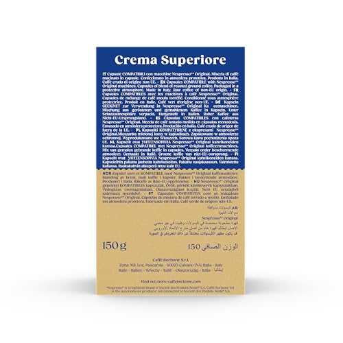 Caffè Borbone Espresso Intenso Aluminum Capsules Compatible with Nespresso Original Machines, Dark Roast, 100 Count