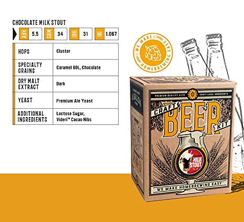 Craft A Brew - American Pale Ale - Beer Making Kit - Make Your Own Craft Beer - Complete Equipment and Supplies - Starter Home Brewing Kit - 1 Gallon