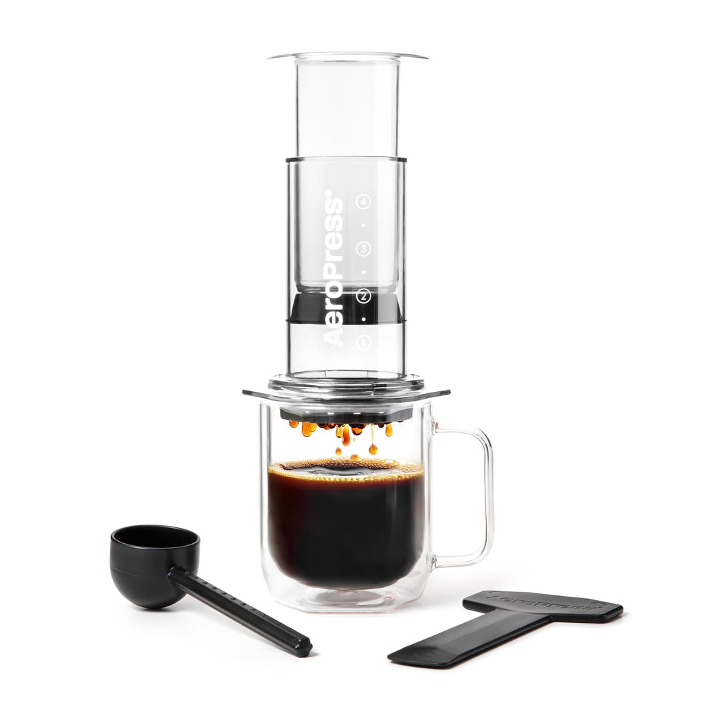 AeroPress Original Coffee Press - All-in-One French Press, Pour-Over & Espresso Style Manual Brewer, 2 Min Brew for Less Bitterness, More Flavor, Small Portable Coffee Maker, Travel & Camping