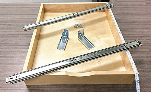 Elysian Under Desk Drawers 30" W × 21" D Add-on Drawers for Under Desk or Cabinet, Multipurpose Drawer Storage for Office Supplies, Smooth Pull Out Cabinet Organizer