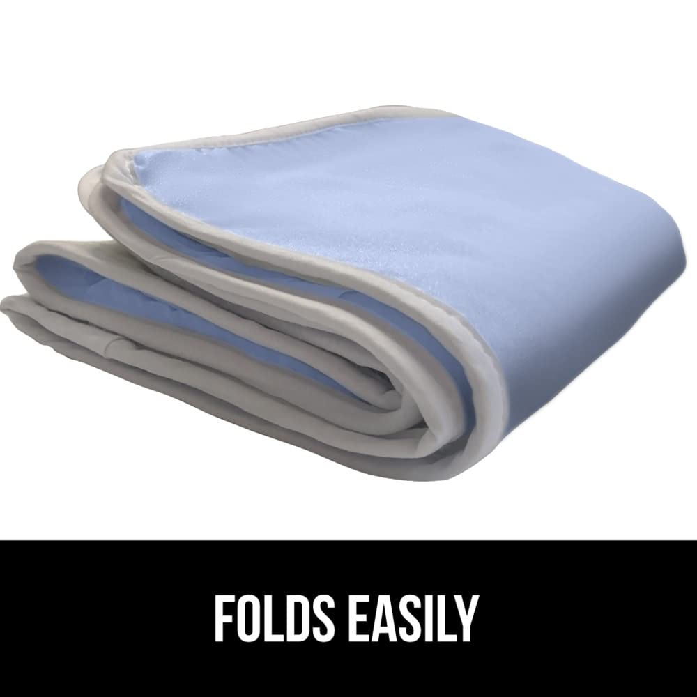 GORILLA GRIP The Original Ironing Board Cover and Pad, Silicone Coating, Thick Scorch Resistant Padding, Heavy Duty Iron Covers Standard Boards, Hook and Loop Fastener Strap, Silver, 15x54
