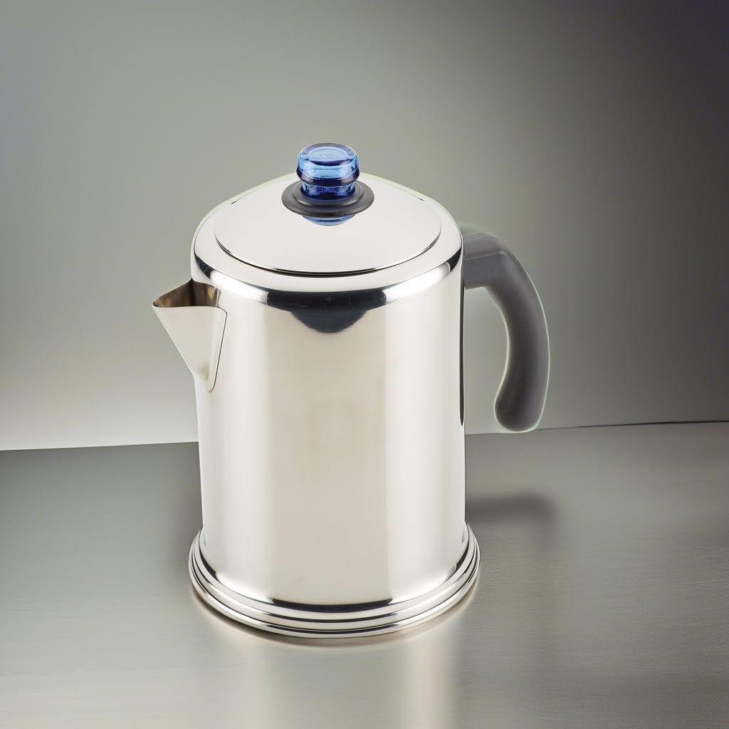 Farberware Classic Yosemite Stainless Steel Coffee Percolator - 8 Cup, Silver