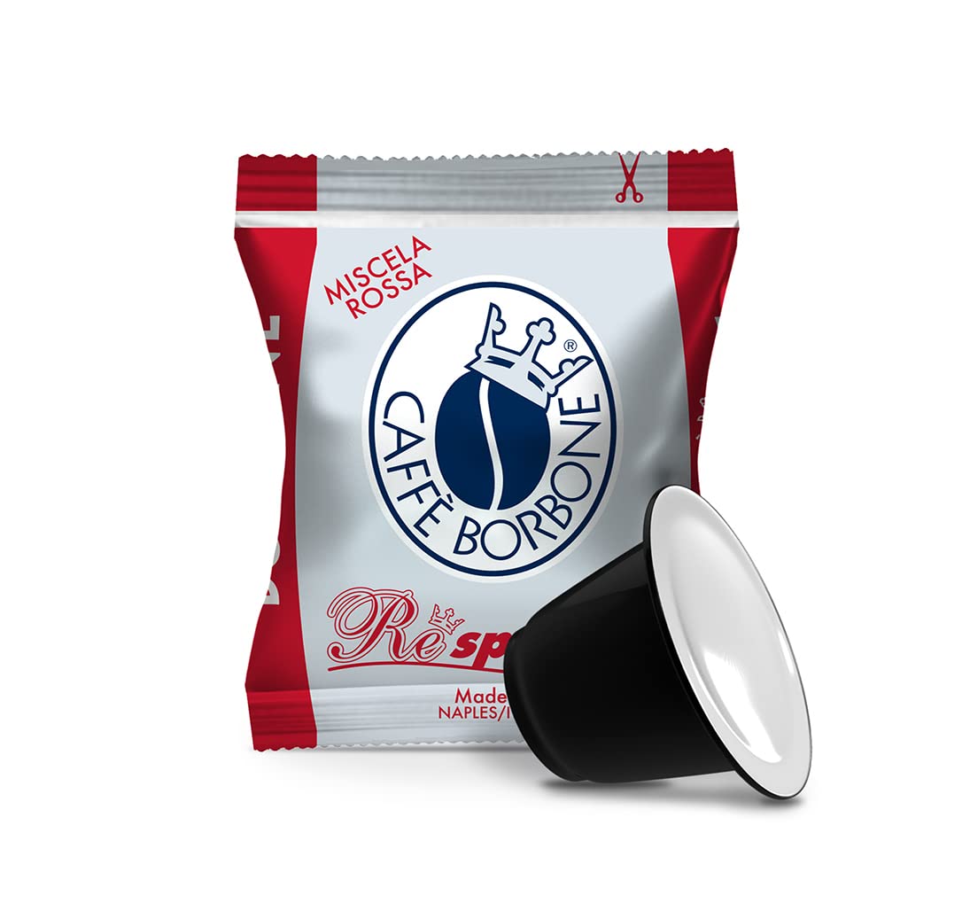 Caffè Borbone Blue Blend Nespresso Compatible Espresso Coffee Pods, 100 Count Espresso Pods