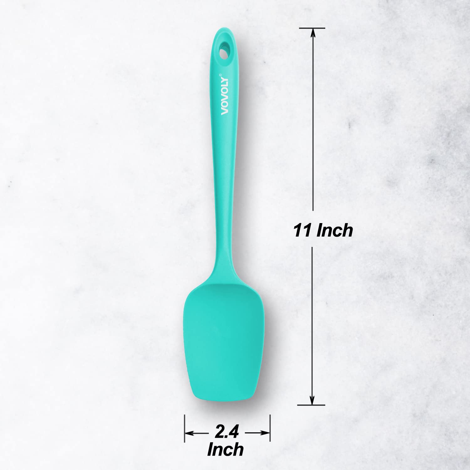 Silicone Spatula Set, High Heat Resistan Rubber Spoon Spatula, Non-Stick Spoonula with Seamless One Piece Design, Flexible Scrapers Baking Mixing Tool,3 Pack, Black