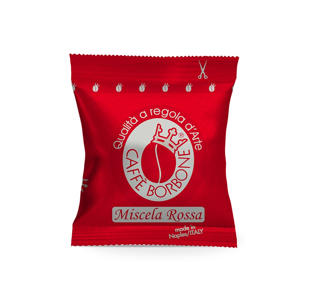 Caffè Borbone Compatible Lavazza Espresso Point 100 Coffee Pods, Blue Blend with Refined Taste, Powerful Character and Intense Aroma, Roasted and Freshly Packaged in Italy