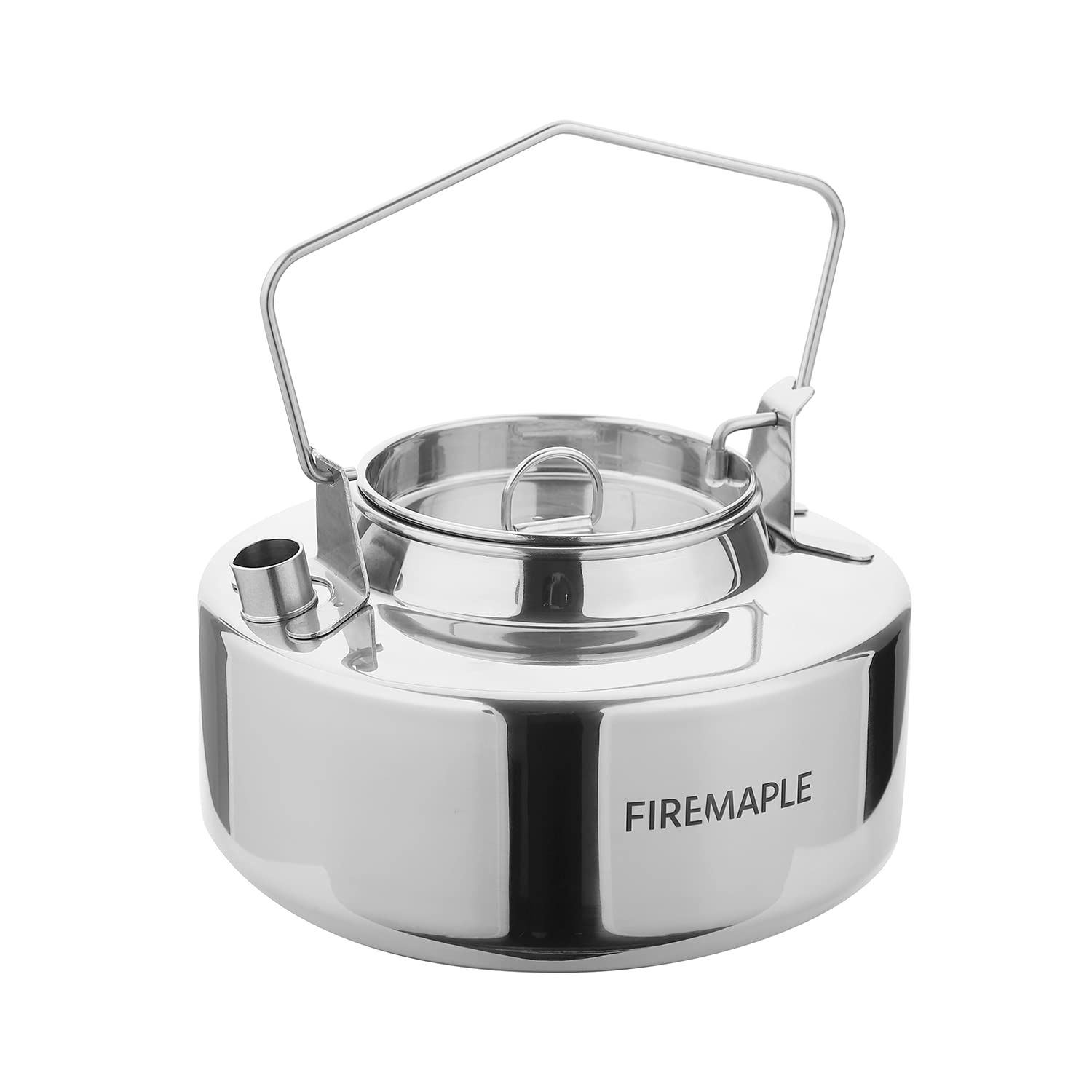 Fire-Maple Antarcti Portable 1.2 Liter Lightweight Stainless Steel Camping Kettle | Durable and Portable Camp Tea Pot | Ideal for Bushcraft and Outdoor Campfire Use