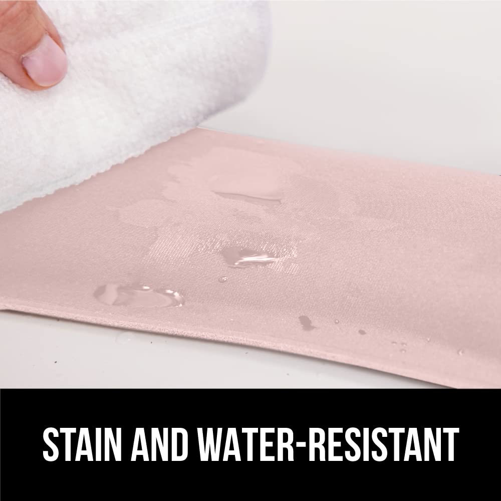 GORILLA GRIP Silky Memory Foam Wrist Rest for Computer Keyboard, Mouse, Ergonomic Design for Typing Pain Relief, Desk Pads Support Hand and Arm, Mousepad Rests, Stain Resistant, 2 Piece Pad, Black