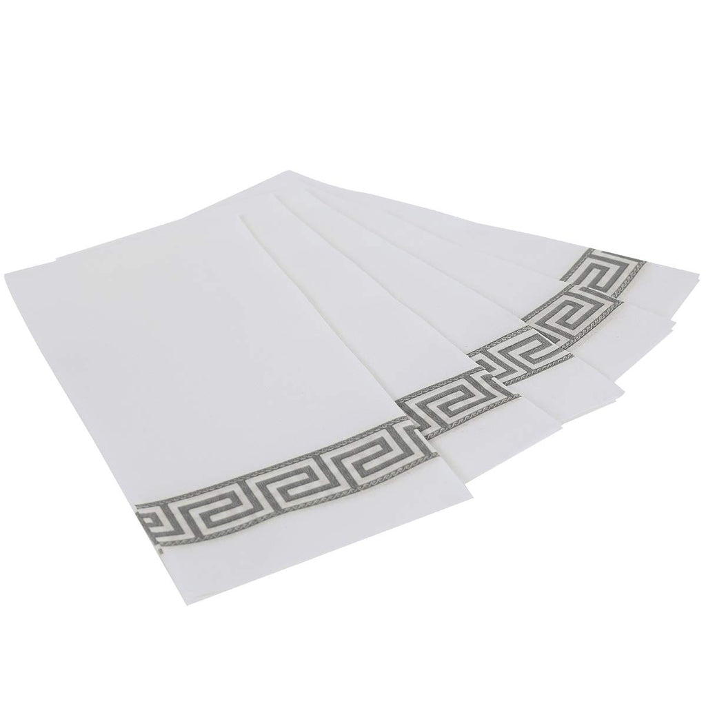 Vplus 200 PACK Guest Towels Disposable Bathroom, Decorative Bathroom Napkins, Soft and Absorbent Disposable Dinner Napkins Cloth Like for Kitchen, Parties, Weddings, Christmas Party（Gold)