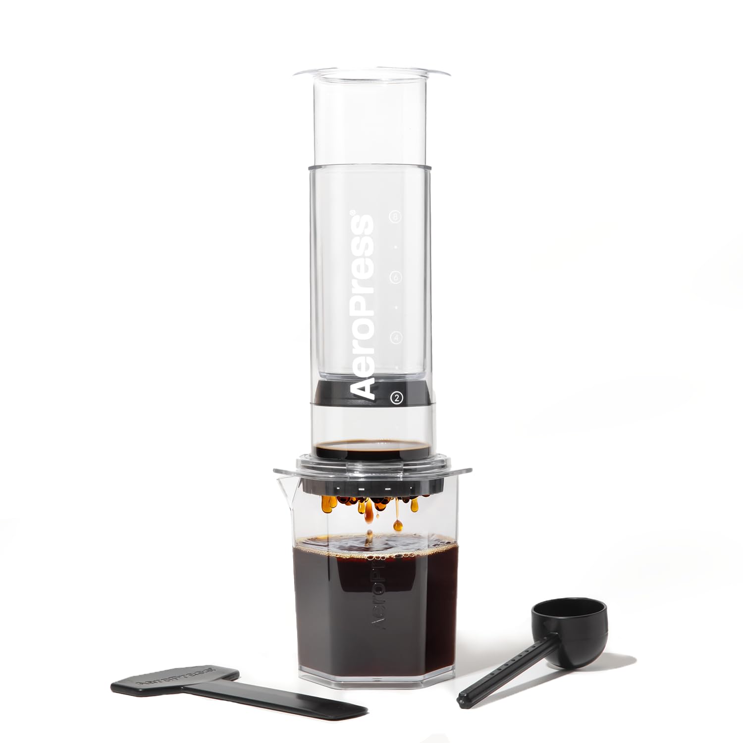 AeroPress Original Coffee Press - All-in-One French Press, Pour-Over & Espresso Style Manual Brewer, 2 Min Brew for Less Bitterness, More Flavor, Small Portable Coffee Maker, Travel & Camping