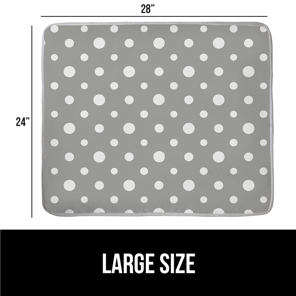 GORILLA GRIP The Original Ironing Board Cover and Pad, Silicone Coating, Thick Scorch Resistant Padding, Heavy Duty Iron Covers Standard Boards, Hook and Loop Fastener Strap, Silver, 15x54