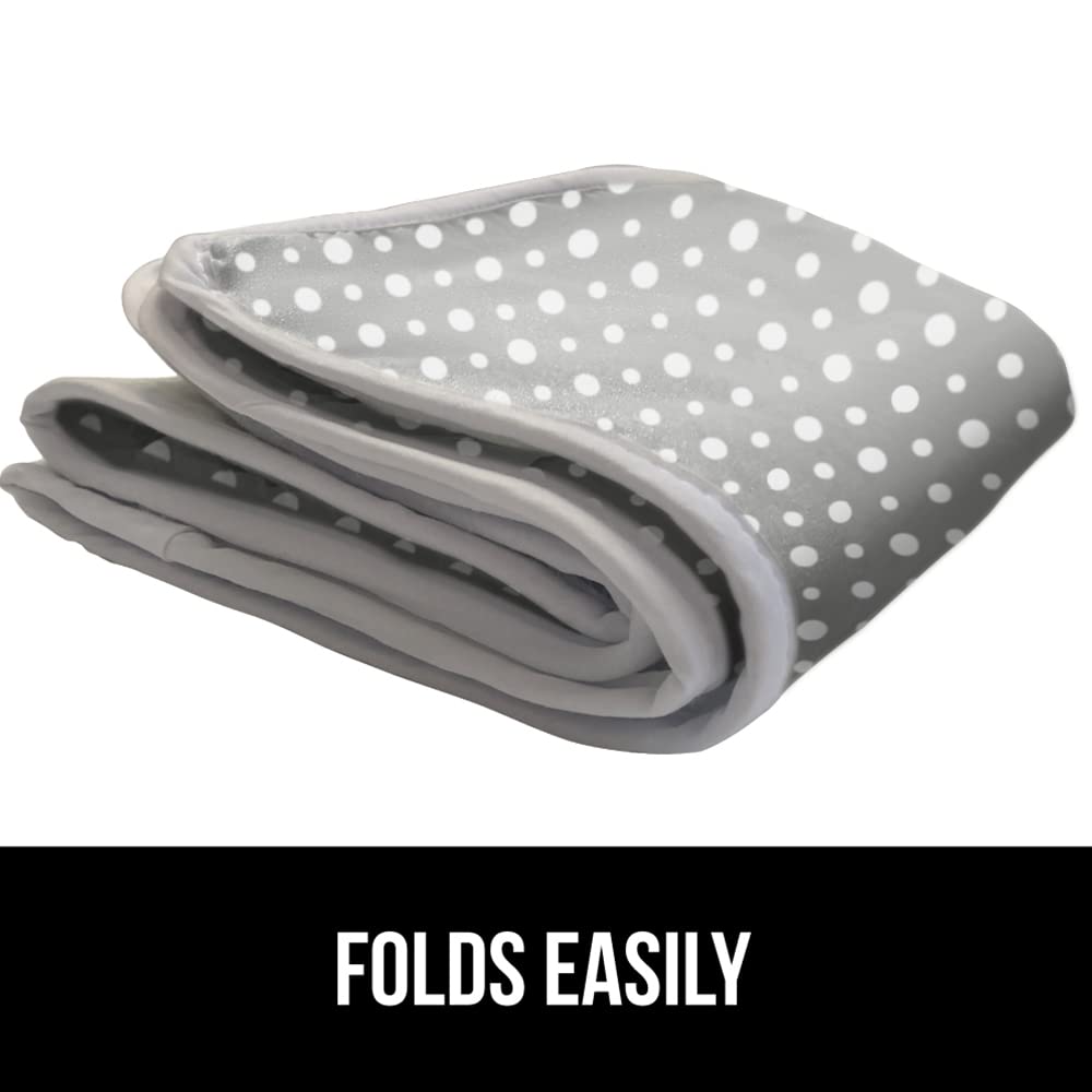 GORILLA GRIP The Original Ironing Board Cover and Pad, Silicone Coating, Thick Scorch Resistant Padding, Heavy Duty Iron Covers Standard Boards, Hook and Loop Fastener Strap, Silver, 15x54