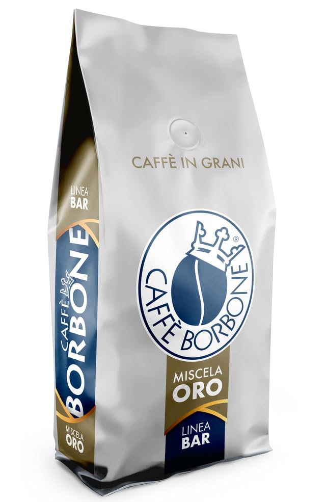 Caffè Borbone Whole Bean Coffee, Medium-Dark Roast DEK Blend, Decaffeinated Italian Coffee, 2.2 lb Bag (Pack of 2)