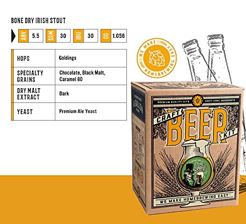 Craft A Brew - American Pale Ale - Beer Making Kit - Make Your Own Craft Beer - Complete Equipment and Supplies - Starter Home Brewing Kit - 1 Gallon