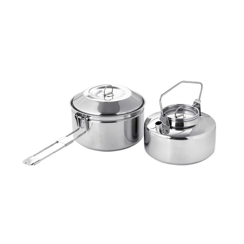 Fire-Maple Antarcti Portable 1.2 Liter Lightweight Stainless Steel Camping Kettle | Durable and Portable Camp Tea Pot | Ideal for Bushcraft and Outdoor Campfire Use