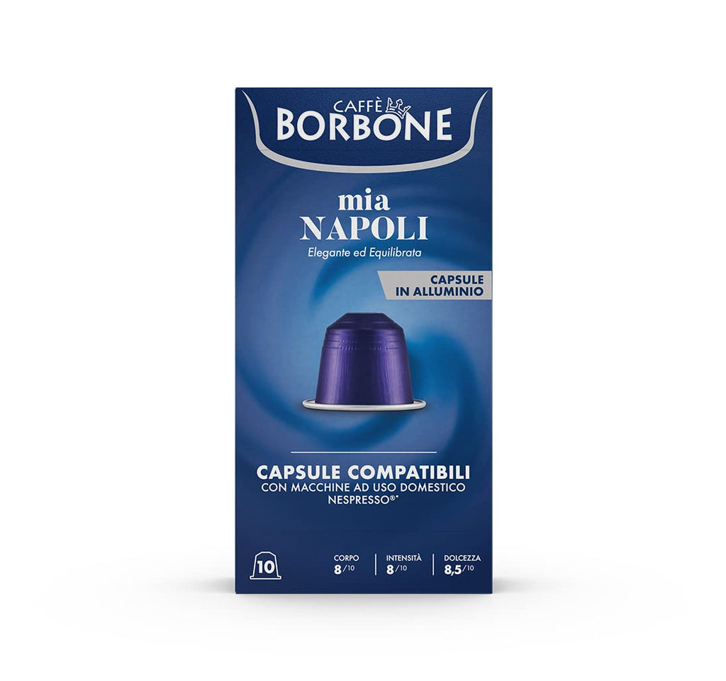 Caffè Borbone Espresso Intenso Aluminum Capsules Compatible with Nespresso Original Machines, Dark Roast, 100 Count