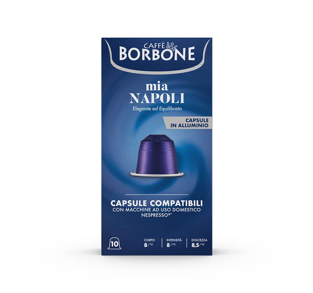 Caffè Borbone Espresso Intenso Aluminum Capsules Compatible with Nespresso Original Machines, Dark Roast, 100 Count