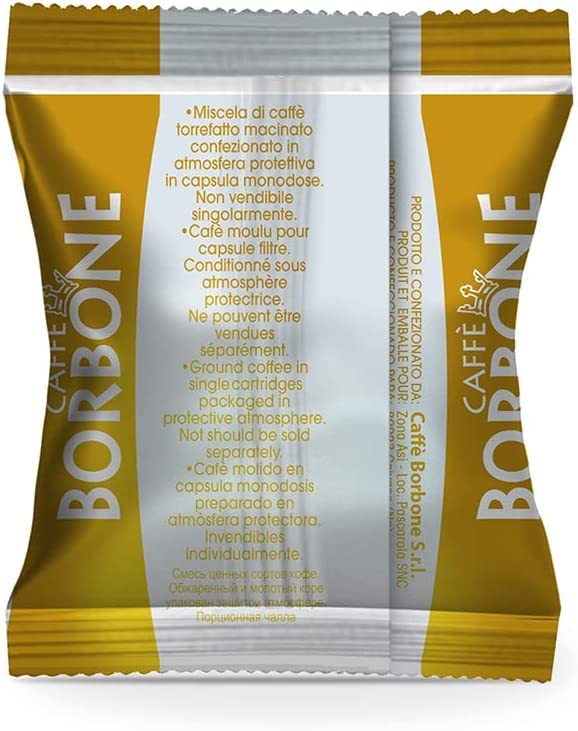Caffè Borbone Blue Blend Nespresso Compatible Espresso Coffee Pods, 100 Count Espresso Pods