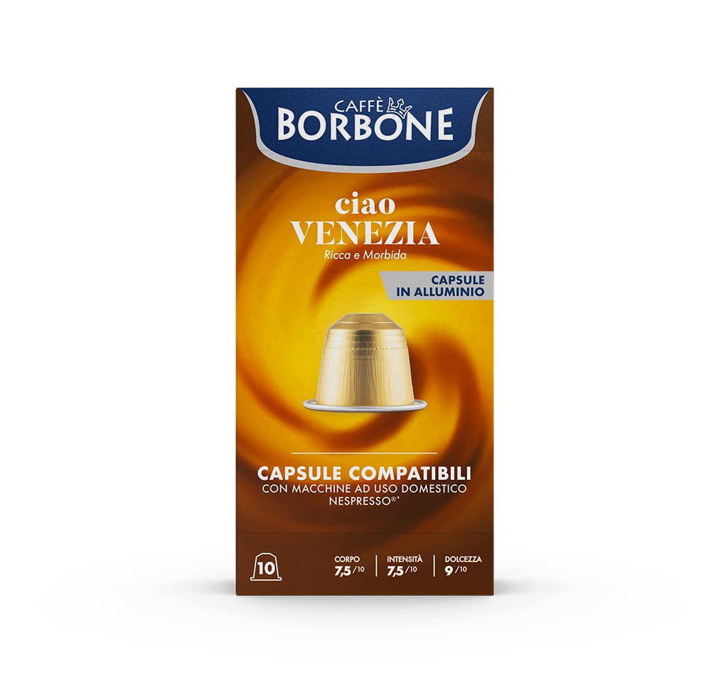Caffè Borbone Espresso Intenso Aluminum Capsules Compatible with Nespresso Original Machines, Dark Roast, 100 Count
