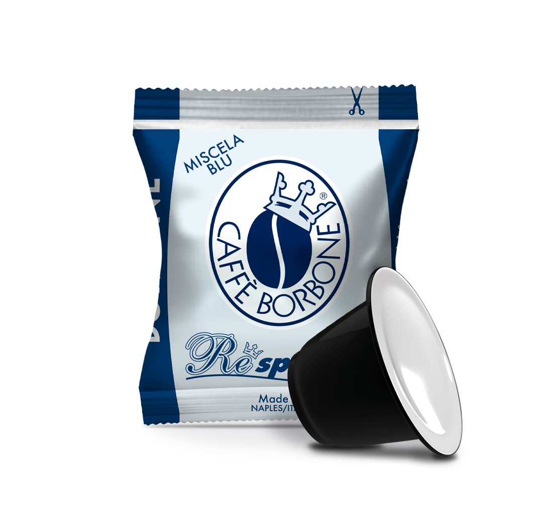 Caffè Borbone Blue Blend Nespresso Compatible Espresso Coffee Pods, 100 Count Espresso Pods