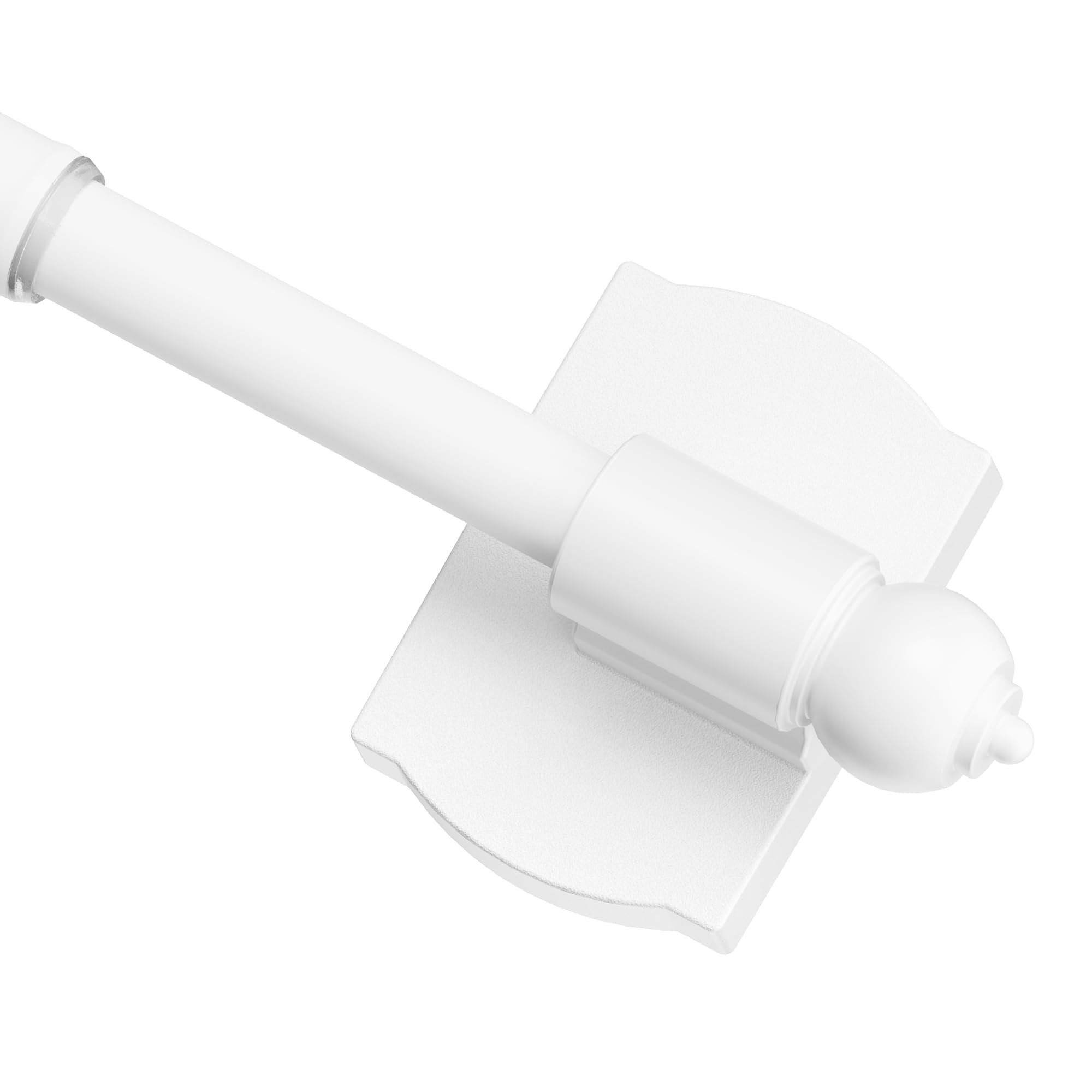 ENJOYBASICS 1 Pack Magnetic Curtain Rod, 16 to 28 Inches Adjustable Strong Magnet Bar for Door, Classroom Whiteboard, and Any Metal Space, No Drill Required, White
