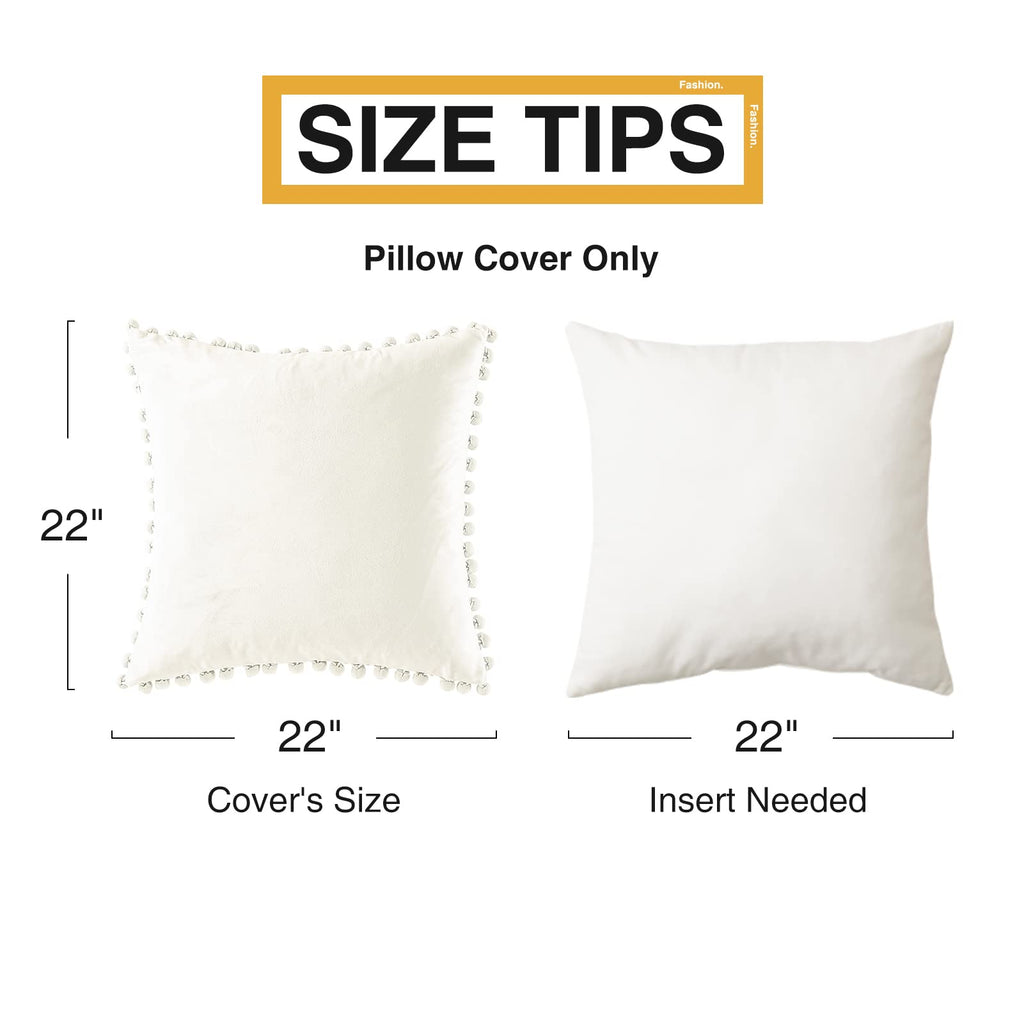 Top Finel Blush Pink Throw Pillow Covers 18x18 Inches for Couch Aesthetic Decorative Sofa Pillow Covers Set of 2 Soft Velvet Cushion Cover Pillow Cases with Pom-poms for Bedroom Livingroom Office Car