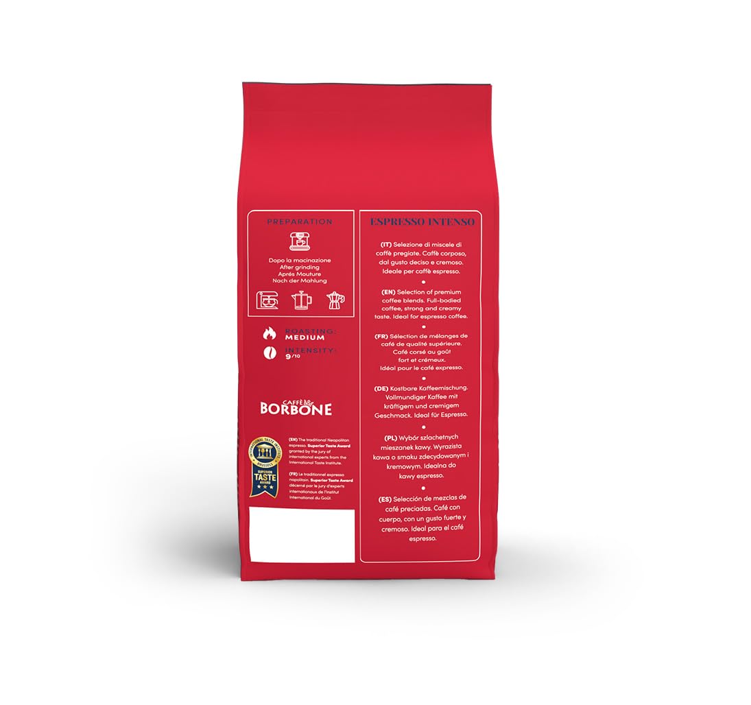 Caffè Borbone Crema Superiore Whole Bean Coffee, Arabica and Robusta Blend, Medium Roast, 2.2 lb Bag (Pack of 1)