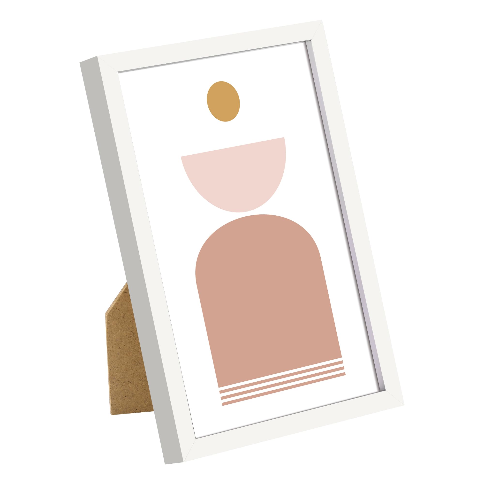 upsimples 5x7 Picture Frame Set of 3, Made of High Definition Glass for 5 x 7 Black Frames, Wall and Tabletop Display Thin Border Photo Frame for Home Décor