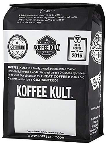 Koffee Kult Koffee Kult Medium Roast Smooth and Flavorful Ground Coffee - Perfect for a Relaxing Cup Anytime (Medium Roast, 32oz)