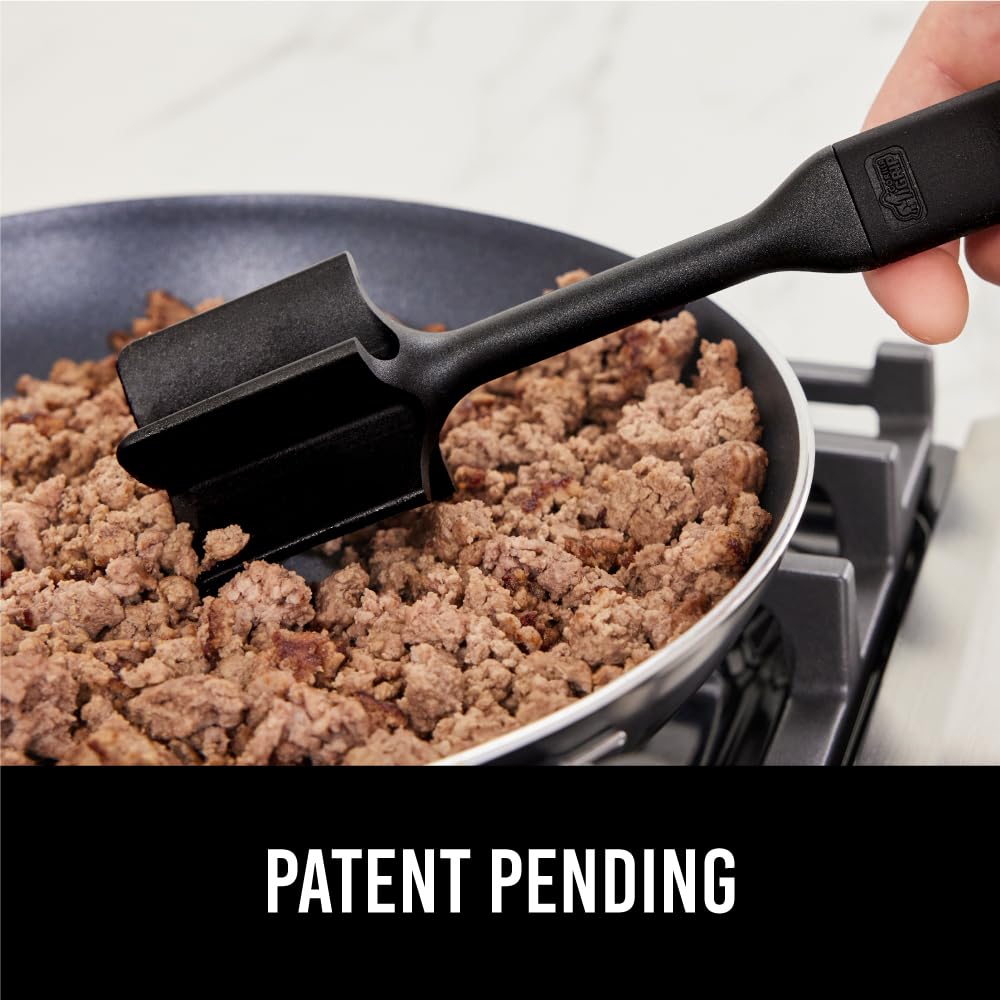 GORILLA GRIP BPA-Free Patented Dual-Sided Meat Tenderizer Tool, Soft Comfortable Handle, Heavy Duty Kitchen Mallet for Steak, Beef, Cutlets, Commercial Grade Chicken Pounder, Dishwasher Safe, Black