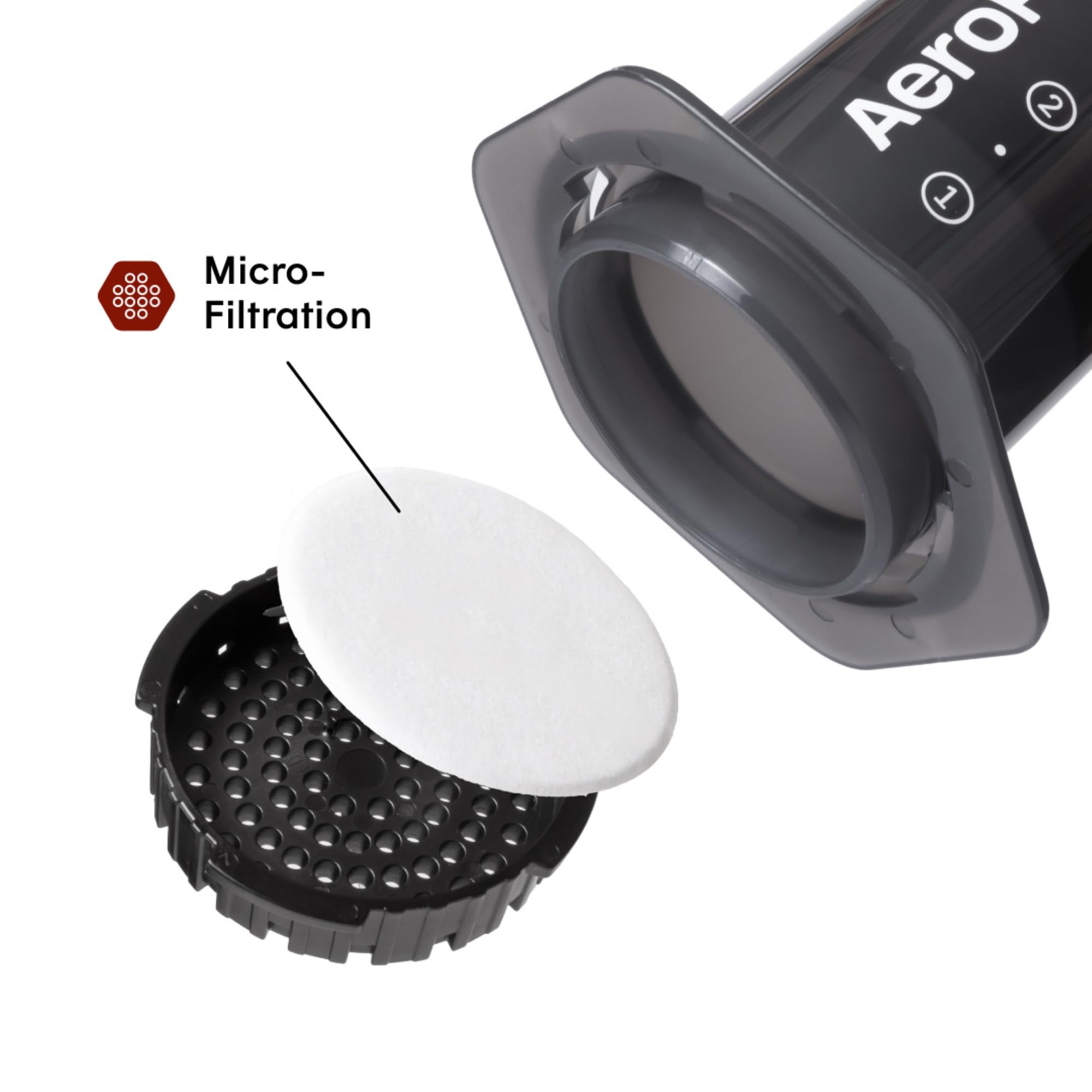 AeroPress Original Coffee Press - All-in-One French Press, Pour-Over & Espresso Style Manual Brewer, 2 Min Brew for Less Bitterness, More Flavor, Small Portable Coffee Maker, Travel & Camping