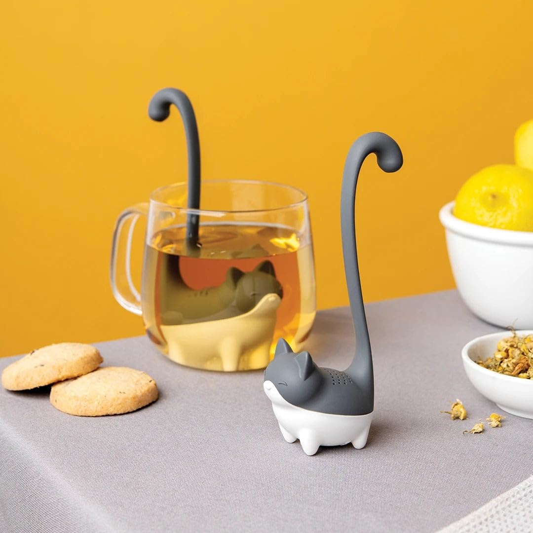 Cute Tea Infuser by OTOTO - Loose Leaf Tea Steeper, Tea Accessories, Tea Diffusers, Tea Infuser for Loose Leaf Tea, Tea Strainers, Cute Gifts, Tea Gift Set, Kitchen Gifts, Cooking Gadgets