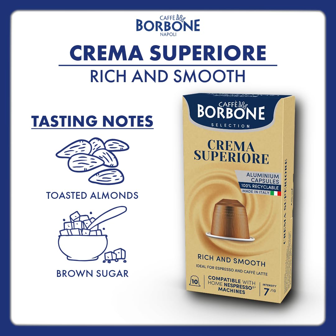 Caffè Borbone Espresso Intenso Aluminum Capsules Compatible with Nespresso Original Machines, Dark Roast, 100 Count