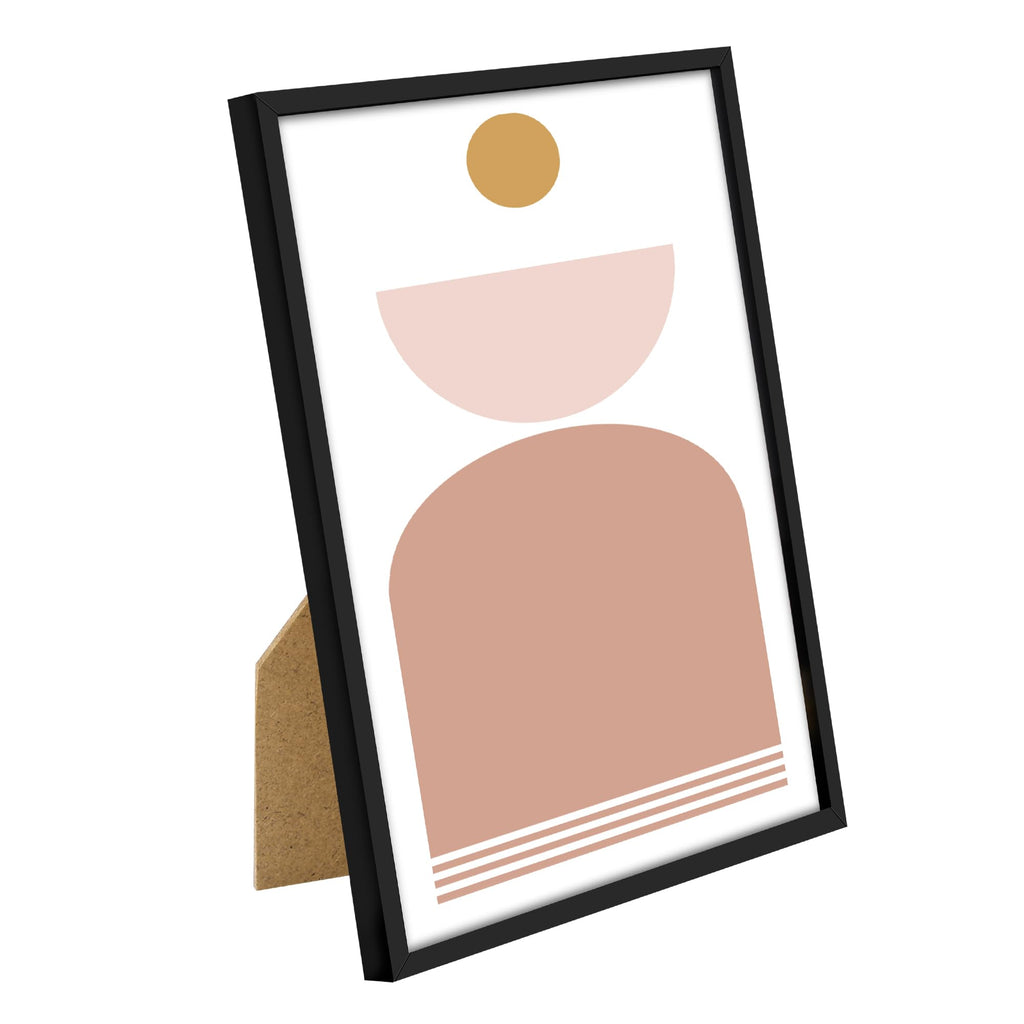 upsimples 5x7 Picture Frame Set of 3, Made of High Definition Glass for 5 x 7 Black Frames, Wall and Tabletop Display Thin Border Photo Frame for Home Décor