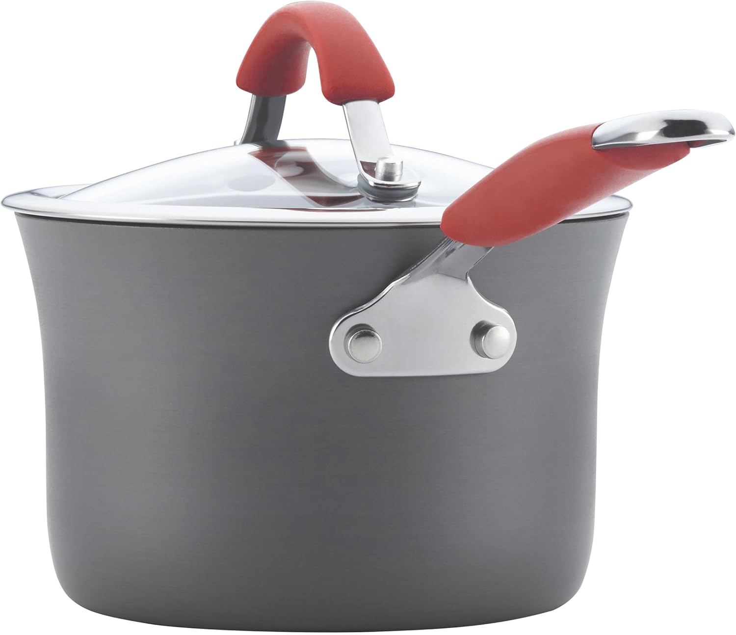 Rachael Ray - 16802 Rachael Ray Cucina Nonstick Cookware Pots and Pans Set, 12 Piece, Sea Salt Gray