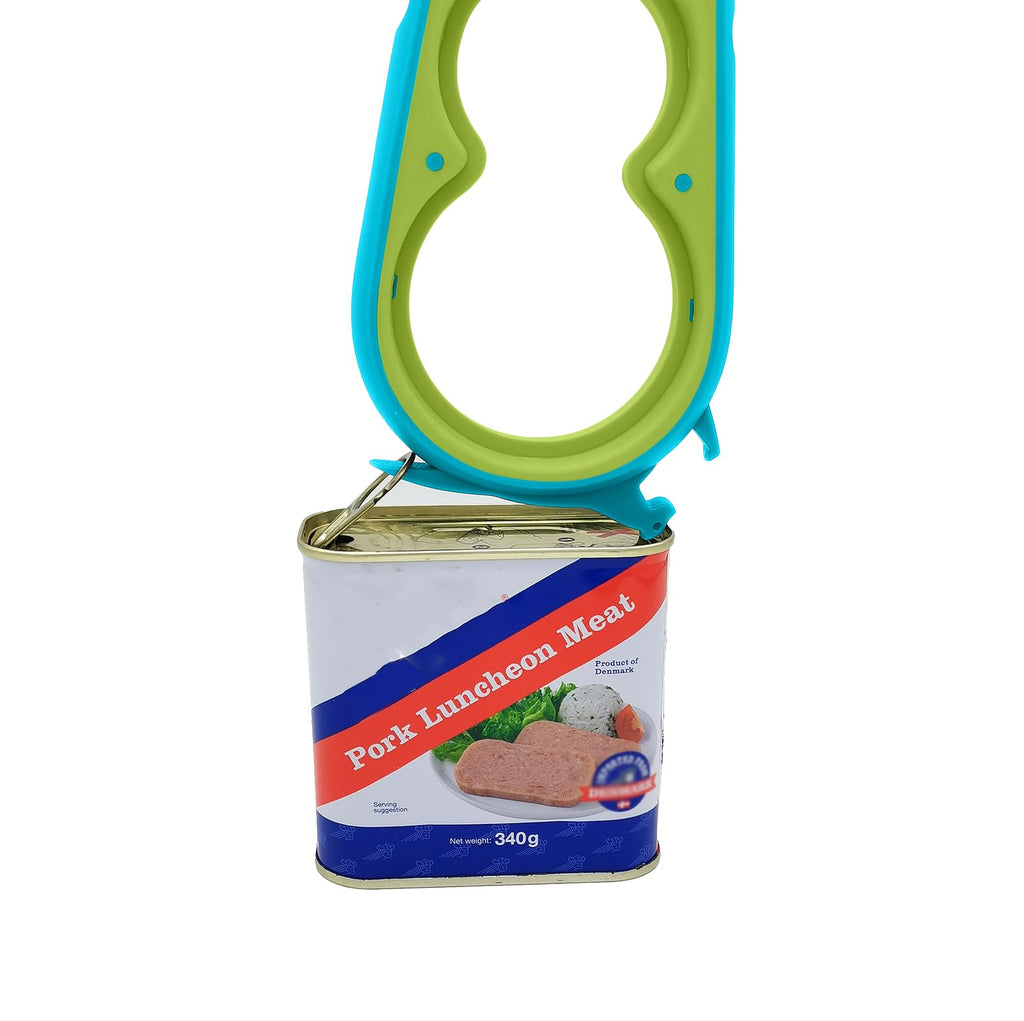 Otstar Jar Opener Bottle Opener and Can Opener for Weak hands, Seniors with Arthritis and Anyone with Low Strength, Mutil Jar Opener Get Lids Off Easily (Blue and Grey)