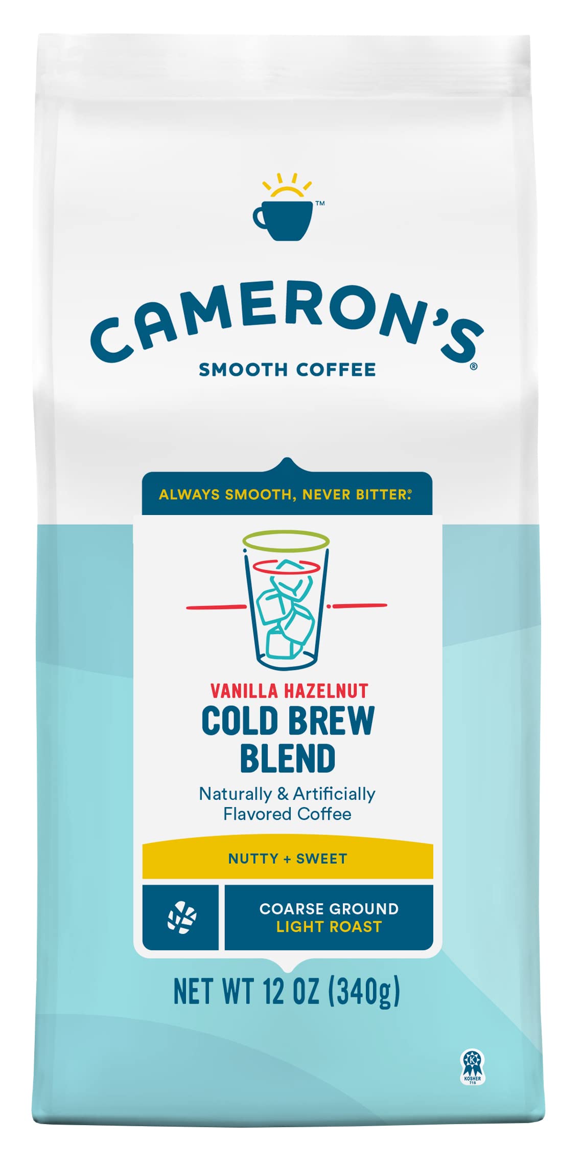 Cameron's Coffee Roasted Ground Coffee Bag, Dark Chocolate Mocha, Smooth Flavored Coffee, Sustainable, Small-batch Roasted, 28 Ounce (Pack of 1)